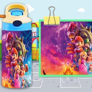 Kids tumbler 12oz Mario Themed